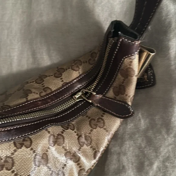 Gucci Brown Monogram Canvas Hobo Bag - Picture 8 of 15